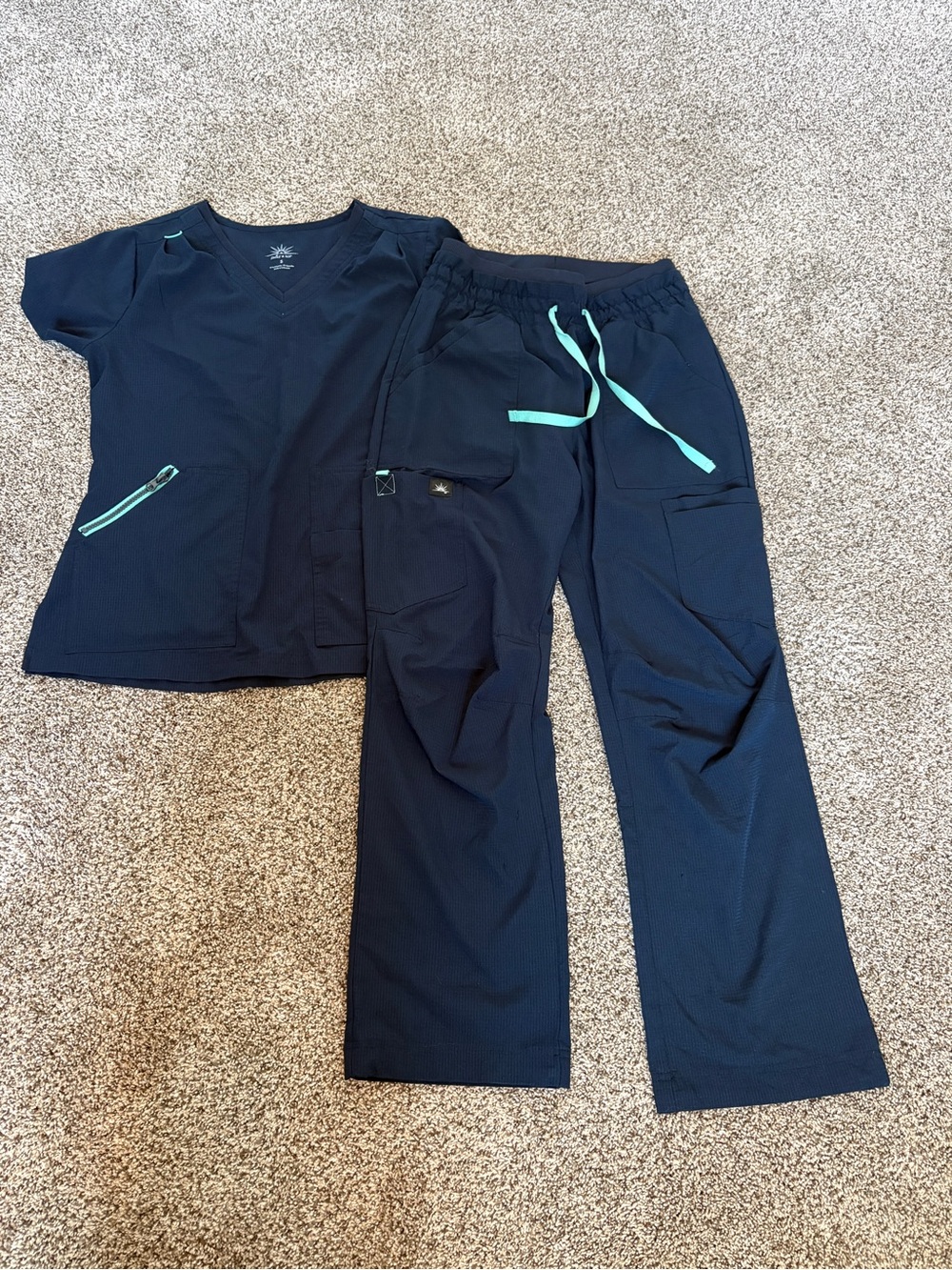 Koi Women Navy Scrub Set S/SP
